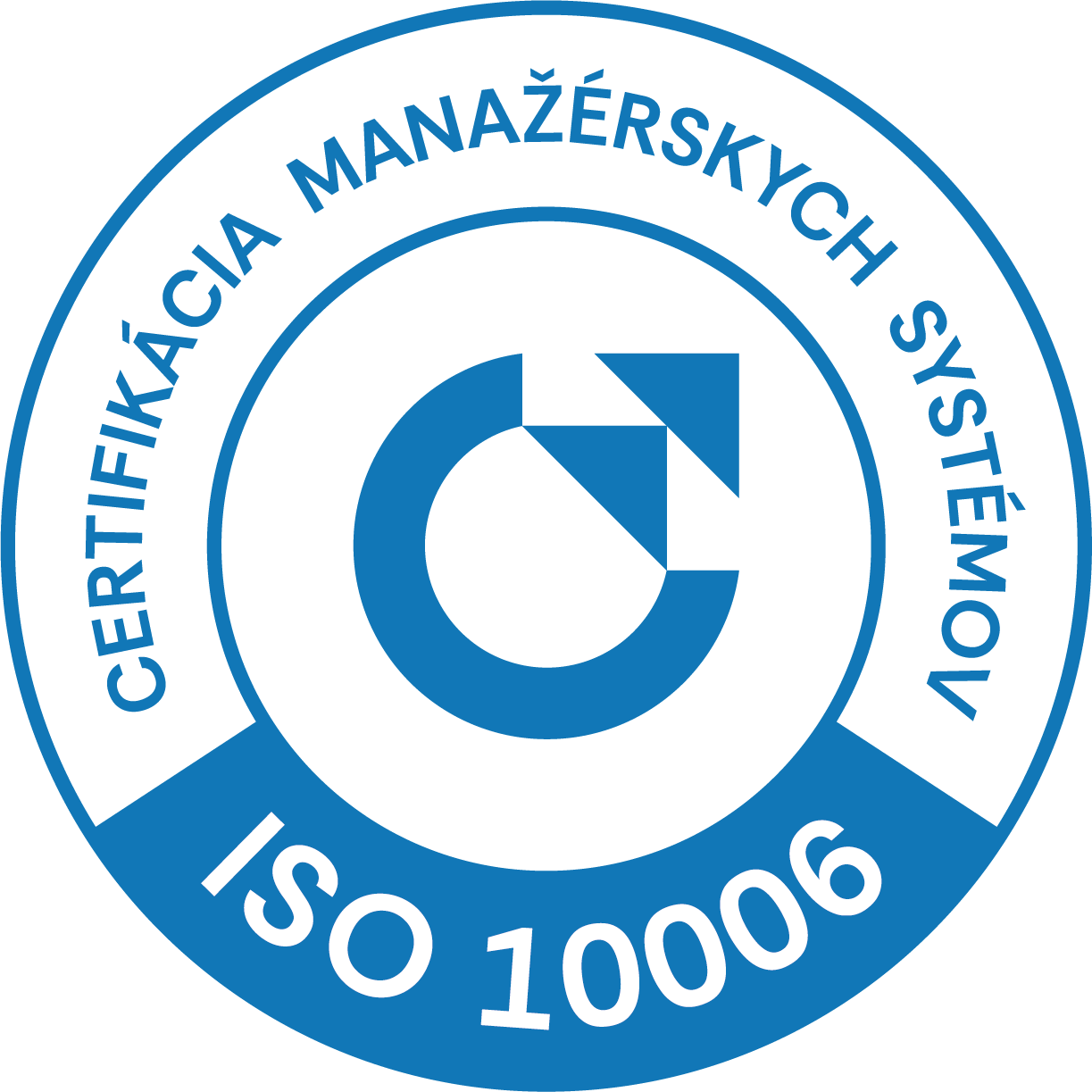 vzor certifikačnej známky ISO 10006 od CeMS